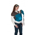 ByKay Babytragetuch Braun Petrol Stern Trkis M Bild 1