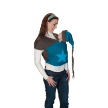 ByKay Babytragetuch Braun Petrol Stern Trkis M Bild 1