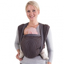Hoppediz Babytragetuch Jacquard New York braun Bild 1