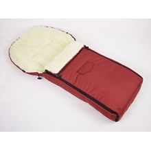 Babys-Dreams Fusack fr Kinderwagen Lammw. Bordeaux Bild 1