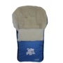 Womar Fusack fr Kinderwagen Lammwolle Blau Bild 1
