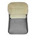 Baby-Joy Fusack fr Kinderwagen Lammfell Grau Bild 1