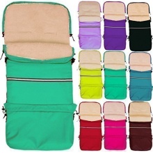 Baby-Joy Fusack fr Kinderwagen Schnurwolle Trkis Bild 1