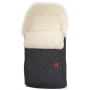 Kaiser Fusack fr Kinderwagen Lammfell wei jeans Bild 1