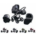 Clamaro Kombikinderwagen 3in1 Alu Isofix Leinen Braun Bild 1