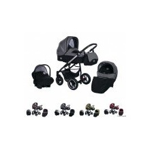 Clamaro Kombikinderwagen 3in1 Alu Isofix Leinen Braun Bild 1