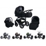 Clamaro 3 in 1 Kombikinderwagen Alu Isofix schwarz Bild 1