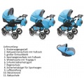 Camarelo Q-Sport chrom 3in1 Kombikinderwagen braun Bild 1