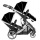 KidzKargo Zwillingskinderwagen Schwarz Blau Pink Bild 3