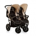 Hauck Zwillingskinderwagen Roadster Duo Caviar Almond Bild 1