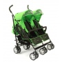 Chic 4 Baby Zwillingskinderwagen inkl. Regenhaube grn Bild 1