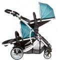 Kidz Kargo Zwillingskinderwagen Silber Trkis Bild 1