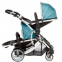Kidz Kargo Zwillingskinderwagen Silber Trkis Bild 1