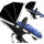 KidzKargo Zwillingskinderwagen schwarz blau Bild 2