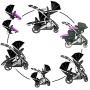 Kidz Kargo Zwillingskinderwagen schwarz  Bild 1