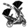 Kidz Kargo Zwillingskinderwagen schwarz  Bild 3