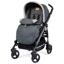 Peg Perego Kinderwagen mit umkehrbarem Sitz jeansblau Bild 1