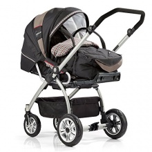 Gesslein Kinderwagen M4 inklusive Tragetasche silber Bild 1