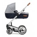 Mutsy Kinderwagen Igo White & Blue Gestell Silber Bild 1