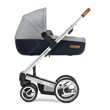 Mutsy Kinderwagen Igo White & Blue Gestell Silber Bild 1