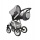 Magic Mubndo Luxus Kinderwagen Moretti grau blumen Bild 2