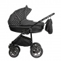 Magico Mundo 3in1 Alu Luxus Kinderwagen schwarz punkte Bild 1