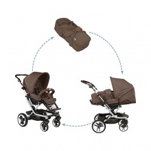 teutonia Kinderwagen Soft Tragetasche walnuss braun Bild 1