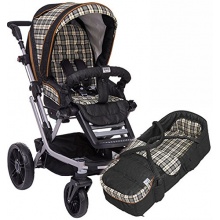 Teutonia Kinderwagen Mistral S Graphit Rad 3 Bild 1