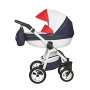 Magico Mundo Luxus Kinderwagen Moretti blau wei rot Bild 1