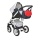 Magico Mundo Luxus Kinderwagen Moretti blau wei rot Bild 2