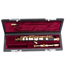 C  Piccoloflte Piccolo im Etui goldfarbig Bild 1