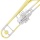 Mendini MTB 43 Lackiert B Flat F Posaune Bild 4