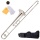 Mendini MTB N B Flat Vernickelt Posaune  Bild 1