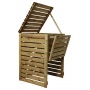 Komposter DeLux aus Holz 80 x 80 x 120 cm Bild 1
