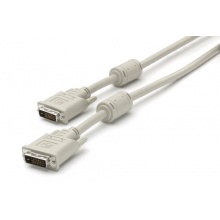 Teccus DVI Kabel Single-Link DVI-D Stecker grau 1,8m  Bild 1