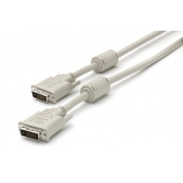 Teccus DVI Kabel Single-Link DVI-D Stecker grau 1,8m  Bild 1