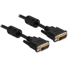 Delock DVI-Kabel DVI 24+5 2m schwarz Bild 1