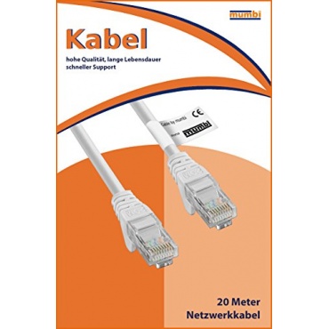 Mumbi Ethernet Kabel Cat 5e Twisted Pair 20m Bild 1