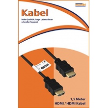 mumbi HDMI Kabel 1,5m vergoldet doppelte Abschirmung Bild 1