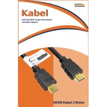 mumbi HDMI Kabel vergoldet doppelte Abschirmung 3m Bild 1