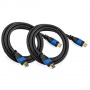deleyCON 2x HDMI Kabel High Speed 3D 4K UHD 2m Bild 1