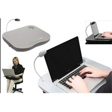 Lapdesk mit LED-Licht und Becherhalter  Bild 1