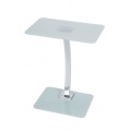 LEVV LASWCH Quadratischer Laptopstnder aus Glas wei Bild 1