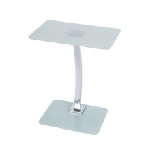 LEVV LASWCH Quadratischer Laptopstnder aus Glas wei Bild 1