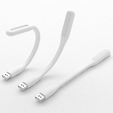esorio Premium Lampe LED Leselampe USB Strahler weiss Bild 1