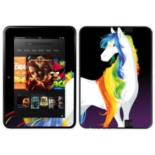 Diabloskinz Vinyl-Skin Kindle Fire Rainbow and Stars Bild 1