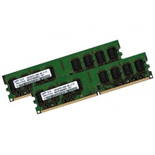 Dual Channel Kit SAMSUNG 4GB 240 pin DDR2 800 DIMM  Bild 1