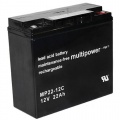 Multipower Blei-Gel Akku MP22-12CZyklenfest 22000 mAh Bild 1