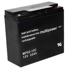 Multipower Blei-Gel Akku MP22-12CZyklenfest 22000 mAh Bild 1