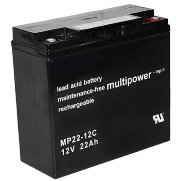 Multipower Blei-Gel Akku MP22-12CZyklenfest 22000 mAh Bild 1